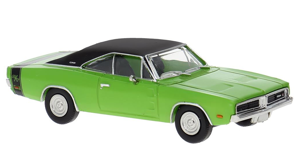 Brekina 1969 Dodge Charger - Green/Black #18002 1/87 HO Scale | eBay